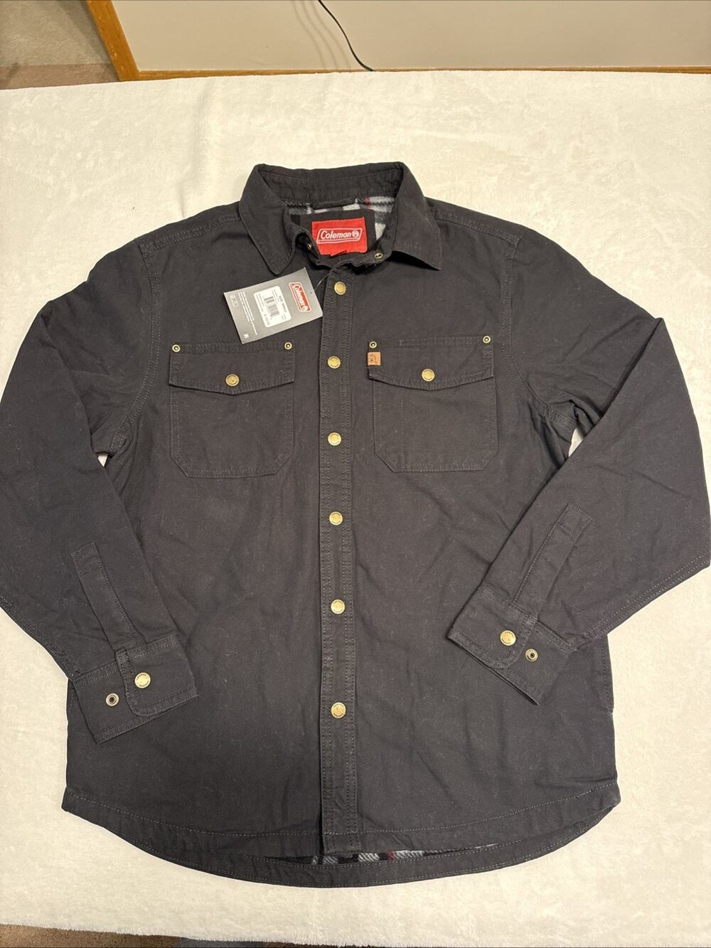 Coleman Men’s Fleece-Lined Jacket Size Small, Black
